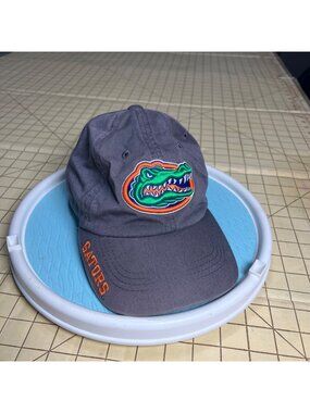 Florida Gators Adjustable Baseball Cap Gray Embroidered Logo Russell Athletic